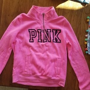 VS Pink half zip